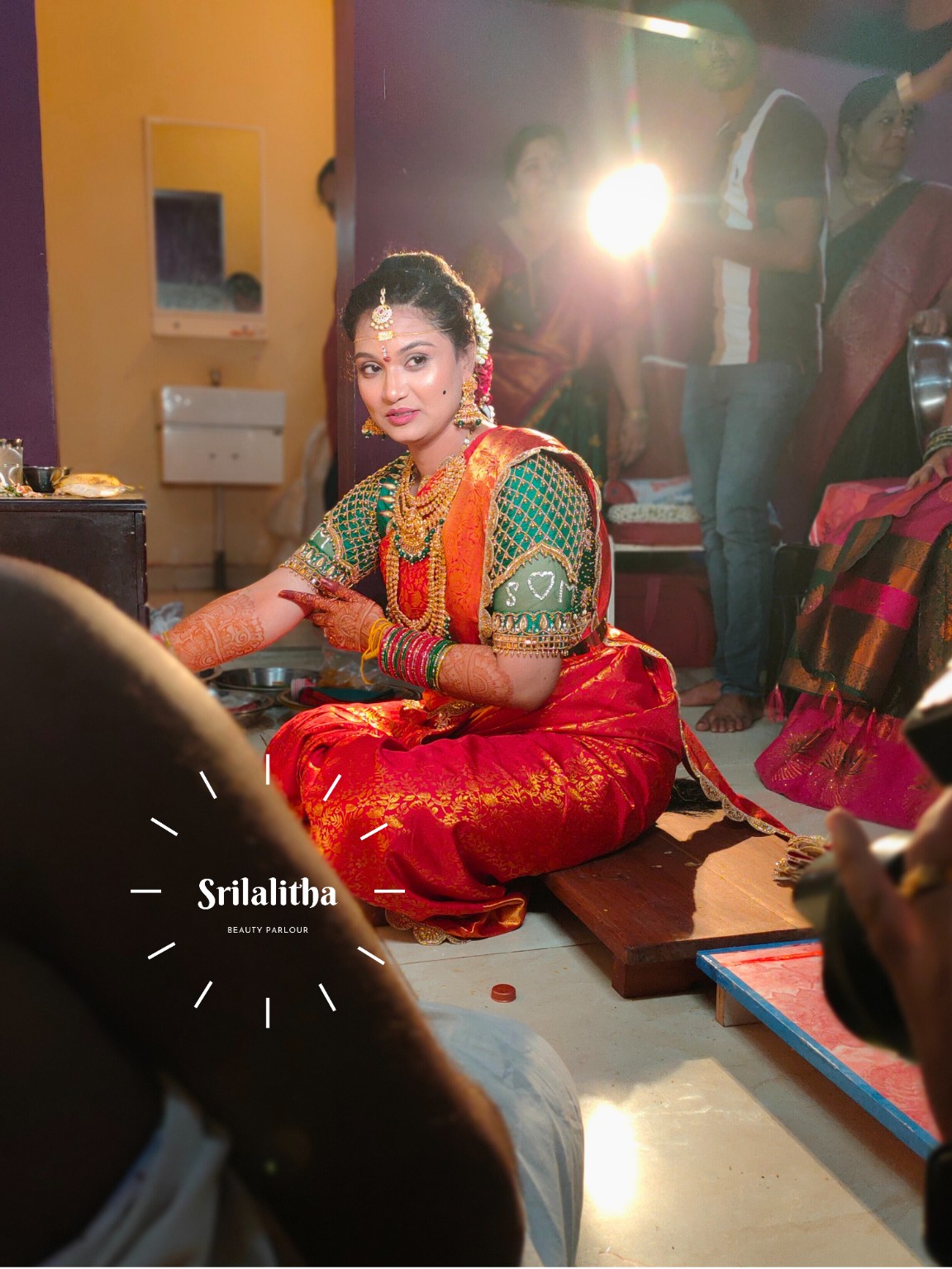 Sri Lalitha Beauty Parlour bridal and beauty work