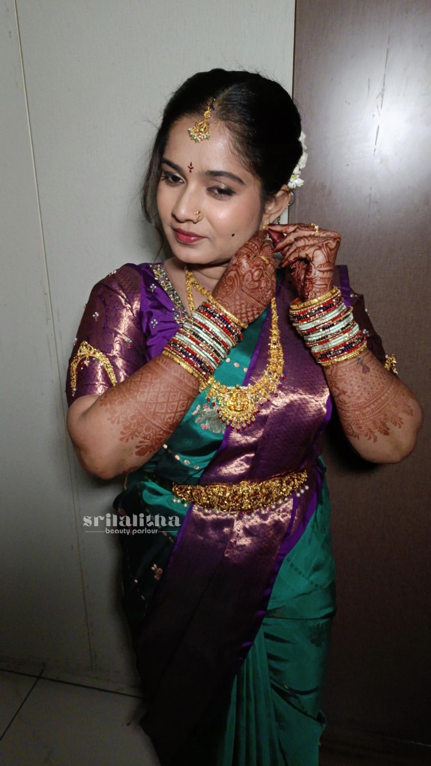 Sri Lalitha Beauty Parlour bridal and beauty work