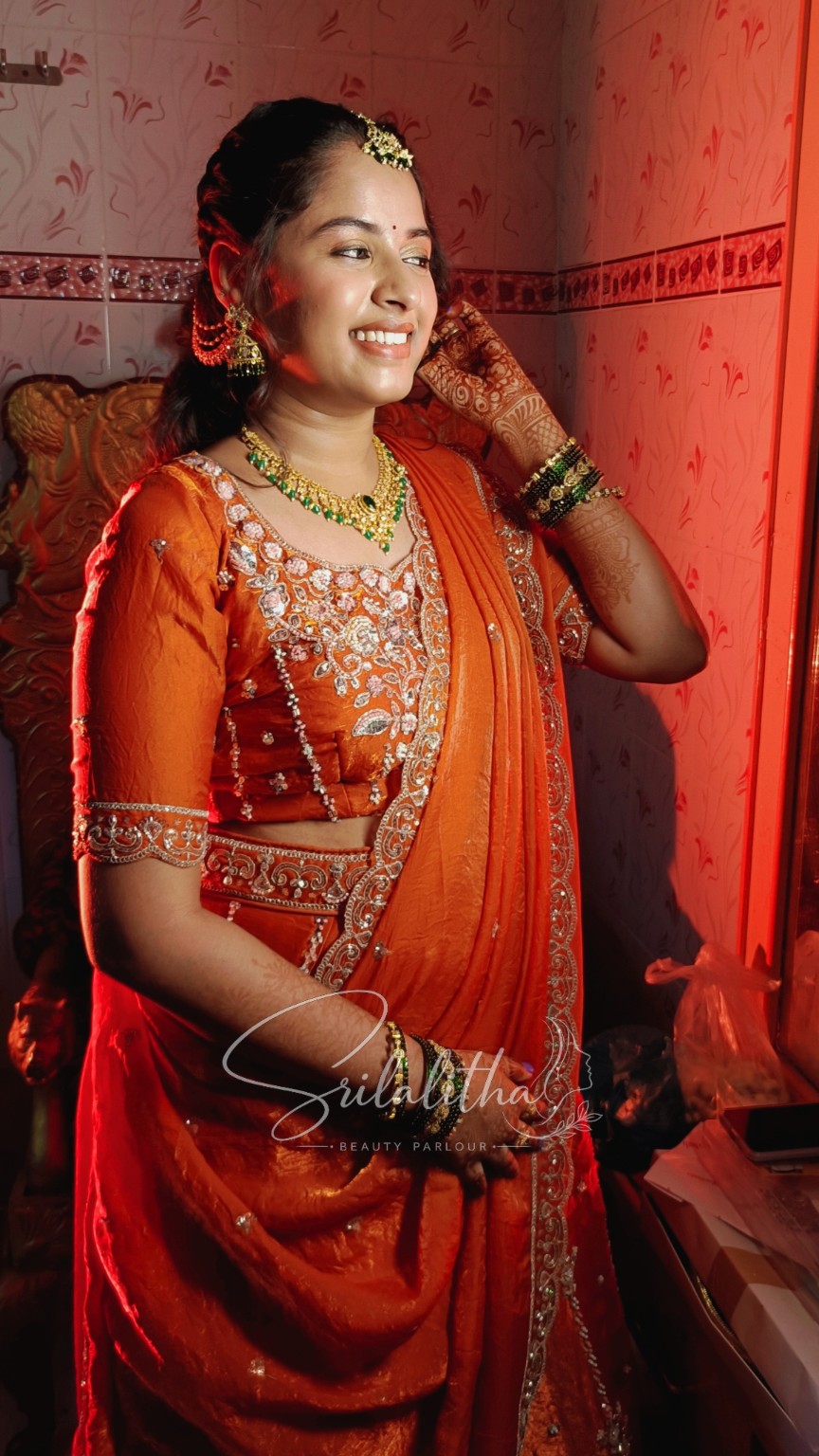 Sri Lalitha Beauty Parlour bridal and beauty work
