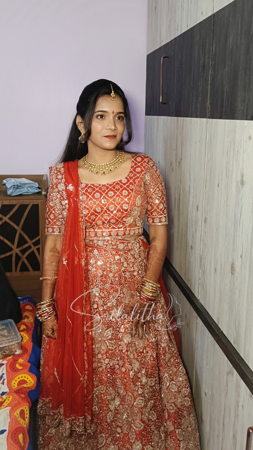 Sri Lalitha Beauty Parlour bridal and beauty work