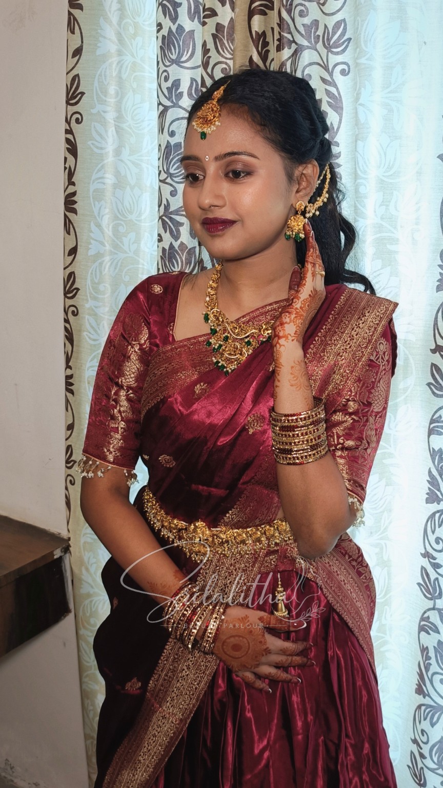 Sri Lalitha Beauty Parlour bridal and beauty work